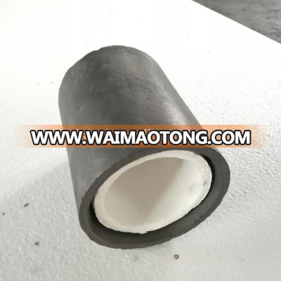 Graphite die and protective sleeve for up caster machine for copper melting